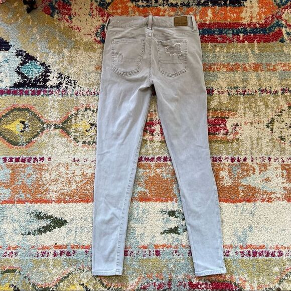 American Eagle Outfitters Super Stretch Ripped Jegging Jeans - Picture 5 of 13